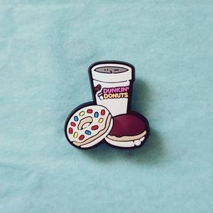 🍭7/$15 Dunkin Donuts Drink with Donuts Croc Charm